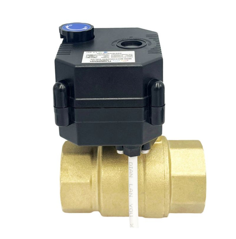 Flomarvel Automatic Electric Actuator Brass Water Ball Valve 12V 24V 220V 3 Wire 2 Point Control
