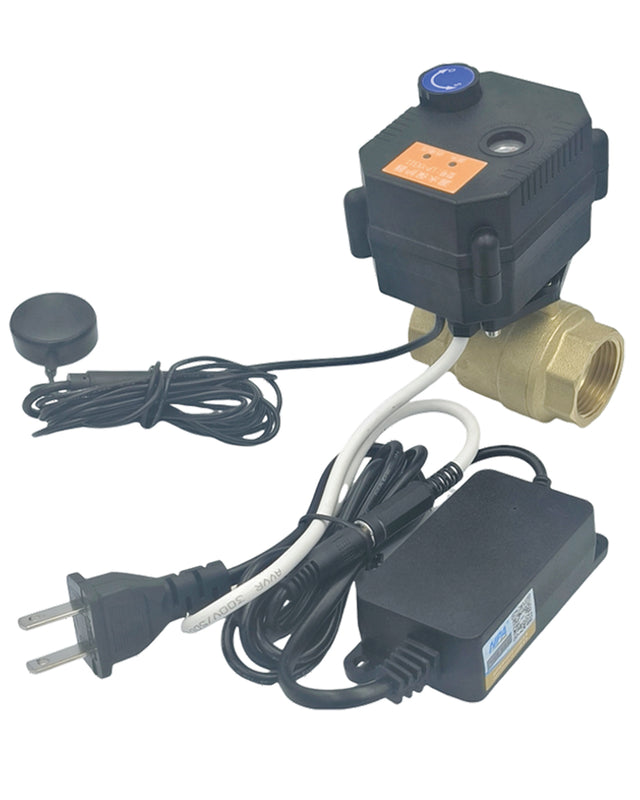 water leak detector，Water Leak Detector with Shutoff Valve,Sensors and Sounds Alarm,Automatic Water Leak Shut Off Valve System,Flood Prevention for Laundry,Water Heaters and More