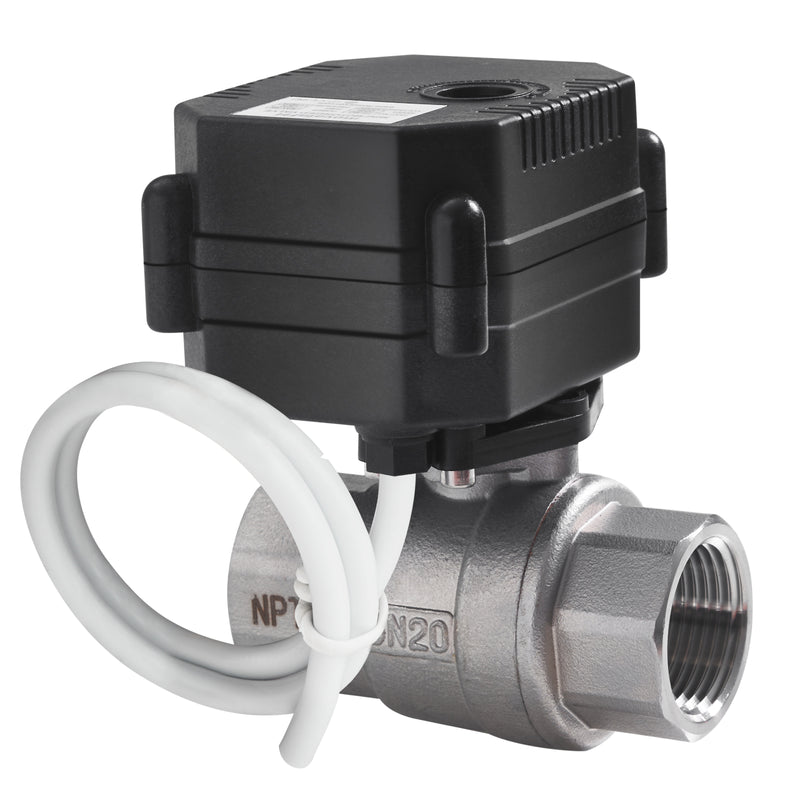 FH-MO/S movafaFH DN8 DN15 20 25 1/4‘’ 1/2 inch 3/4 inch 5V 12 24V 110 220V Miniature Electric Motorized Actuator Ball Valve