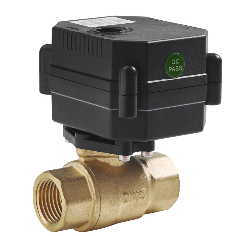 FH-MO/S movafaFH DN8 DN15 20 25 1/4‘’ 1/2 inch 3/4 inch 5V 12 24V 110 220V Miniature Electric Motorized Actuator Ball Valve