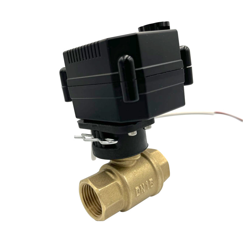 Flomarvel DN20 motorized ball valve 2 Wire Reverse Polarity Brass ADC9-335V