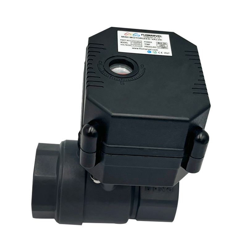 Flomarvel DN15 motorized ball valve 5 Wire（Can Be Uesd With Indicator Lights） PVC or plasticDC5V