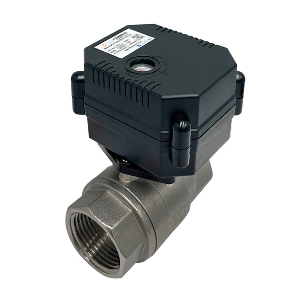 Flomarvel DN25 motorized ball valve 2 Wire Auto Return Stainless DC5V